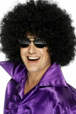 Perruque Afro Disco Noire