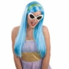 Perruque Giulia Bleue -WIDMANN Soldes 02688 perruque ghoulia helps
