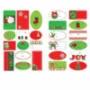 100 étiquettes Adhésives Noel