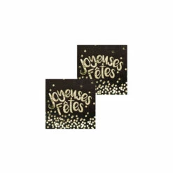 12 Serviettes Joyeuses Fêtes