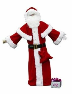 Déguisement Père Noël Traditionnel Velours De Coton