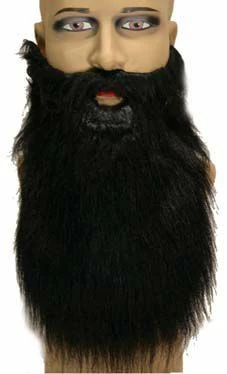 Moustache Et Barbe Noire