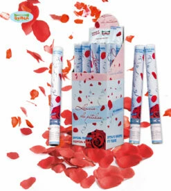 Canon à Confettis Coeurs Rouges