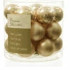 24 Mini Boules De Noel OR