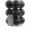 16 BOULES DE NOEL NOIRES