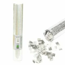 Canon à Confettis Argent Métallisés
