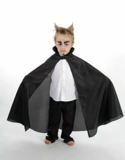 Cape En Taffetas 85 Cm Noire