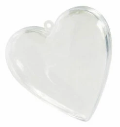 4 Coeurs En Plastique Pour Dragées