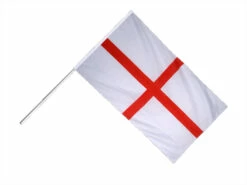 Drapeau Sur Tige Angleterre St Georges 30 Cm X 45 Cm