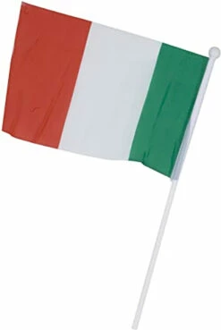 Drapeau Sur Tige 40 X 35 Italie