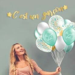 Guirlande C'est Un Garçon Or -WIDMANN Soldes guirlande c est un garcon or 2