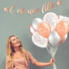 Guirlande C'est Une Fille Rose Gold -WIDMANN Soldes guirlande rose gold c est une fille 1