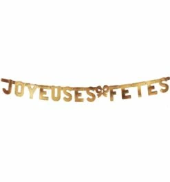 GUIRLANDE OR JOYEUSES FËTES
