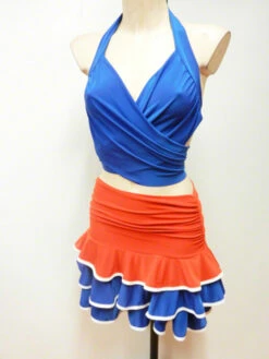 Jupe à Volants Tricolore