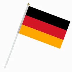 Drapeau De L'Allemagne Sur Tige