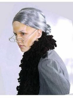 Perruque De Grand Mère Grise