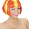Perruque Rouge Et Jaune Espagne -WIDMANN Soldes perruque drapeau espagne femme
