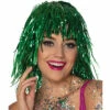 Perruque Lamée Verte 1 Perruque Lamée Verte -WIDMANN Soldes perruque metallisee verte
