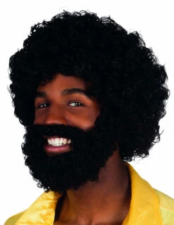 Perruque Manbo Avec Barbe Et Moustache