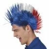 Perruque Punk Tricolore -WIDMANN Soldes perruque punk tricolore