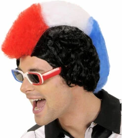 WIDMANN Perruque Supporter France Avec Crête