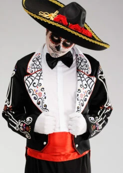 AMSCAN Déguisement Queue De Pie Jour Des Morts Mexicain