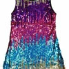 Robe Paillettes Enfant Arc En Ciel 2 Robe Paillettes Enfant Arc En Ciel -WIDMANN Soldes robe paillettes z