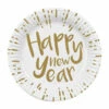 10 Assiettes Happy New Year -WIDMANN Soldes set 10 assiettes happy new year 23 cm biodegradable