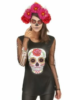 AMSCAN Tee Shirt Jour Des Morts Mexicain
