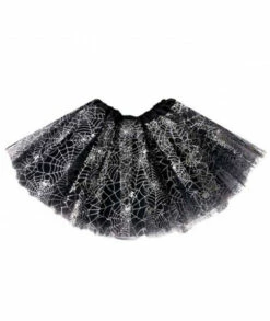 Jupe Tutu Noir Motif Toile D'araignée
