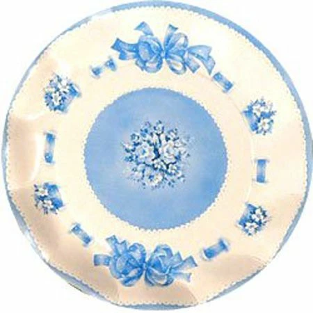 Assiettes Bouquet Céleste Bleu 27 Cm 3 Assiettes Bouquet Céleste Bleu 27 Cm