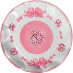 Assiettes Bouquet Céleste Roses 21Cm