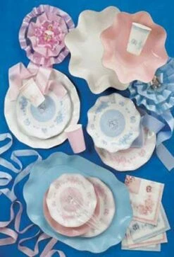 Verres Bouquets Célestes Bleus