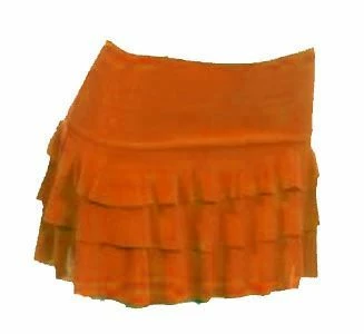 Jupe à Volants Orange 3 Jupe à Volants Orange