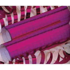5 Rouleaux De Serpentins Métallisés Fuchsia