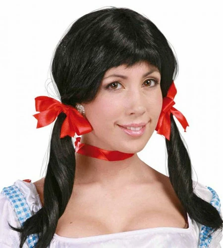 Widmann Pascher -WIDMANN Soldes perruque couettes noire